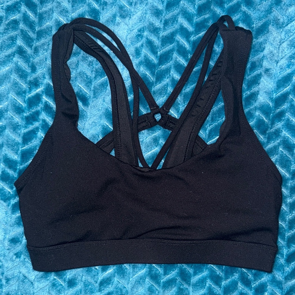 Lunalae Black Strappy Bikini Top - 8